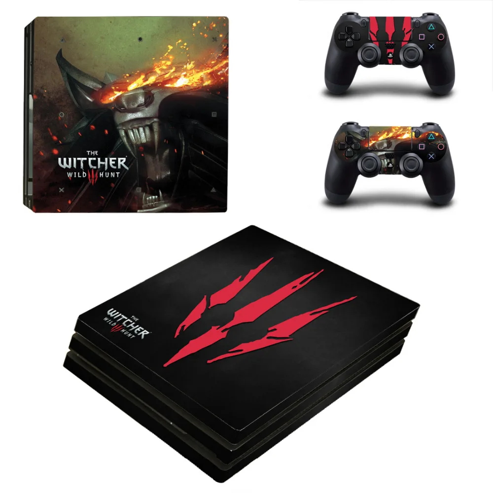 The Witcher 3 Wild Hunt PS4 Pro Skin Sticker Sony PlayStation 4 Pro
